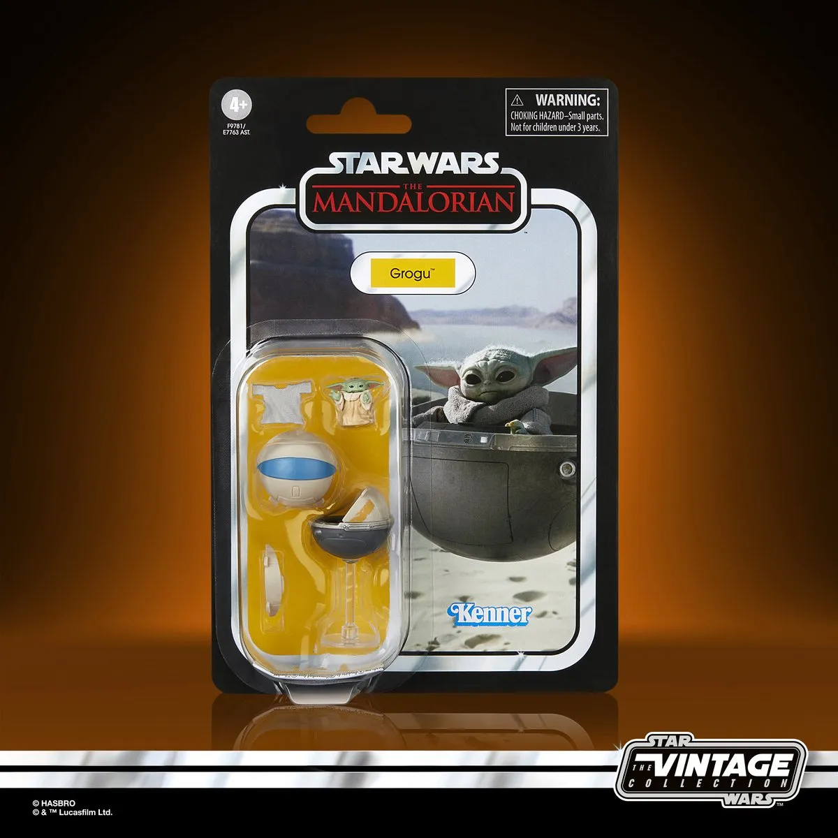 Hasbro Star Wars The Mandalorian Vintage Grogu Action Figuur 10cm - Multi