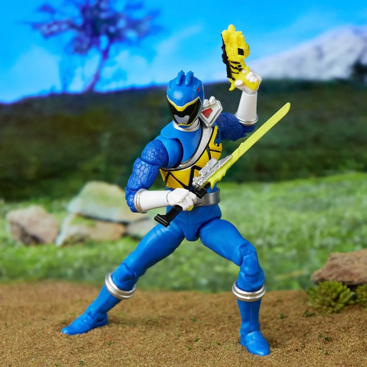 Hasbro Power Rangers Lightning Collection Dino Charge Blauwe Ranger - 15cm