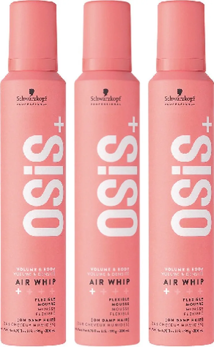 Schwarzkopf Professional OSiS+ AirWhip Volume Mousse 3x200ml