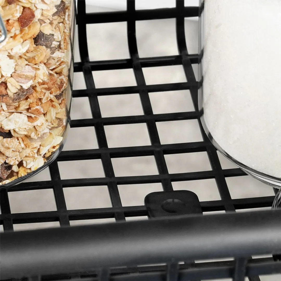 Excellent Houseware Regaal op Wielen 4 Niveaus - 46,5x26x79cm - Zwart - afbeelding 6 van 6