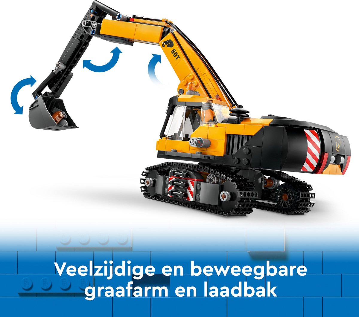 LEGO City Gele graafmachine speelgoedset - 60420