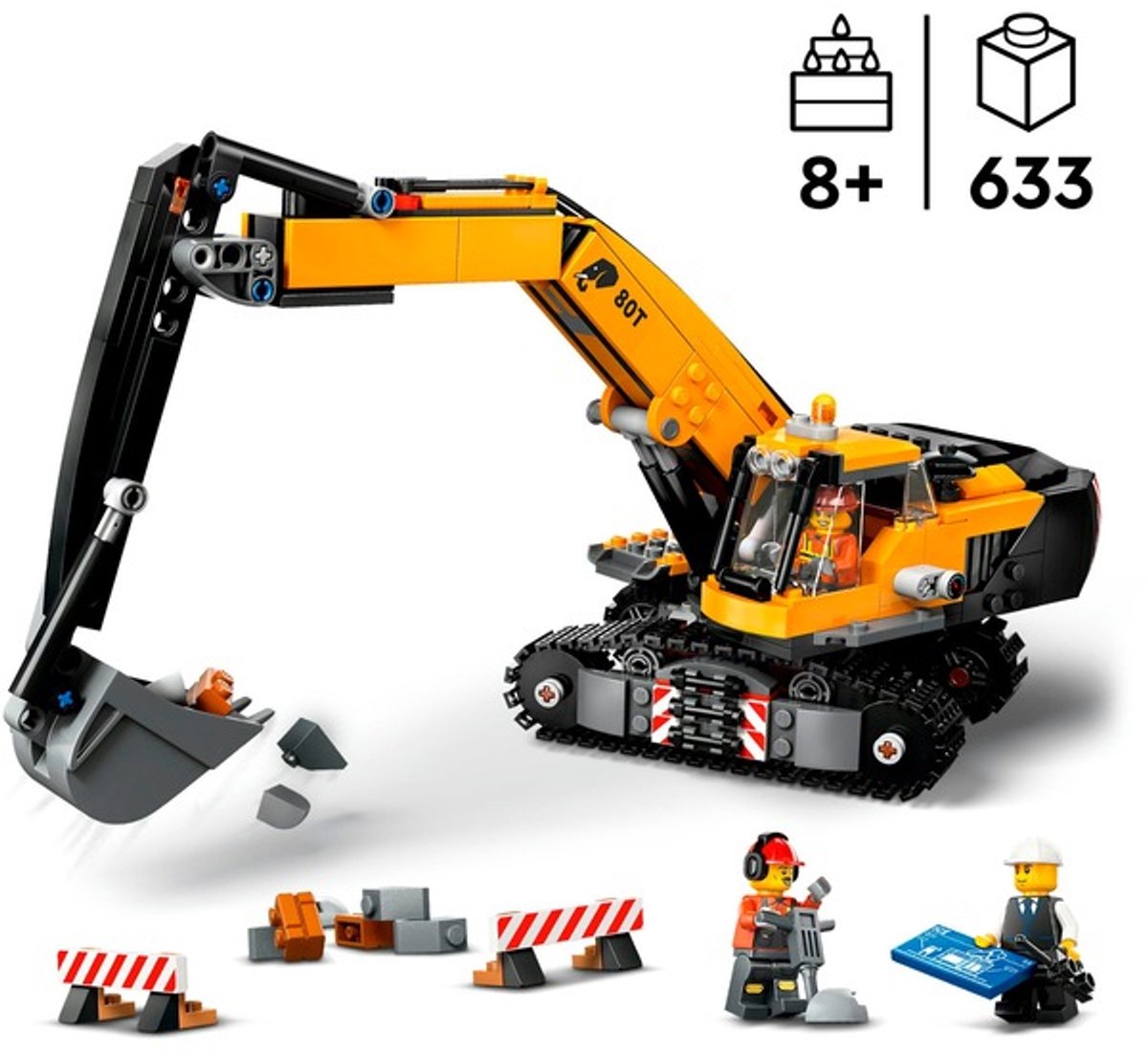 LEGO City Gele graafmachine speelgoedset - 60420