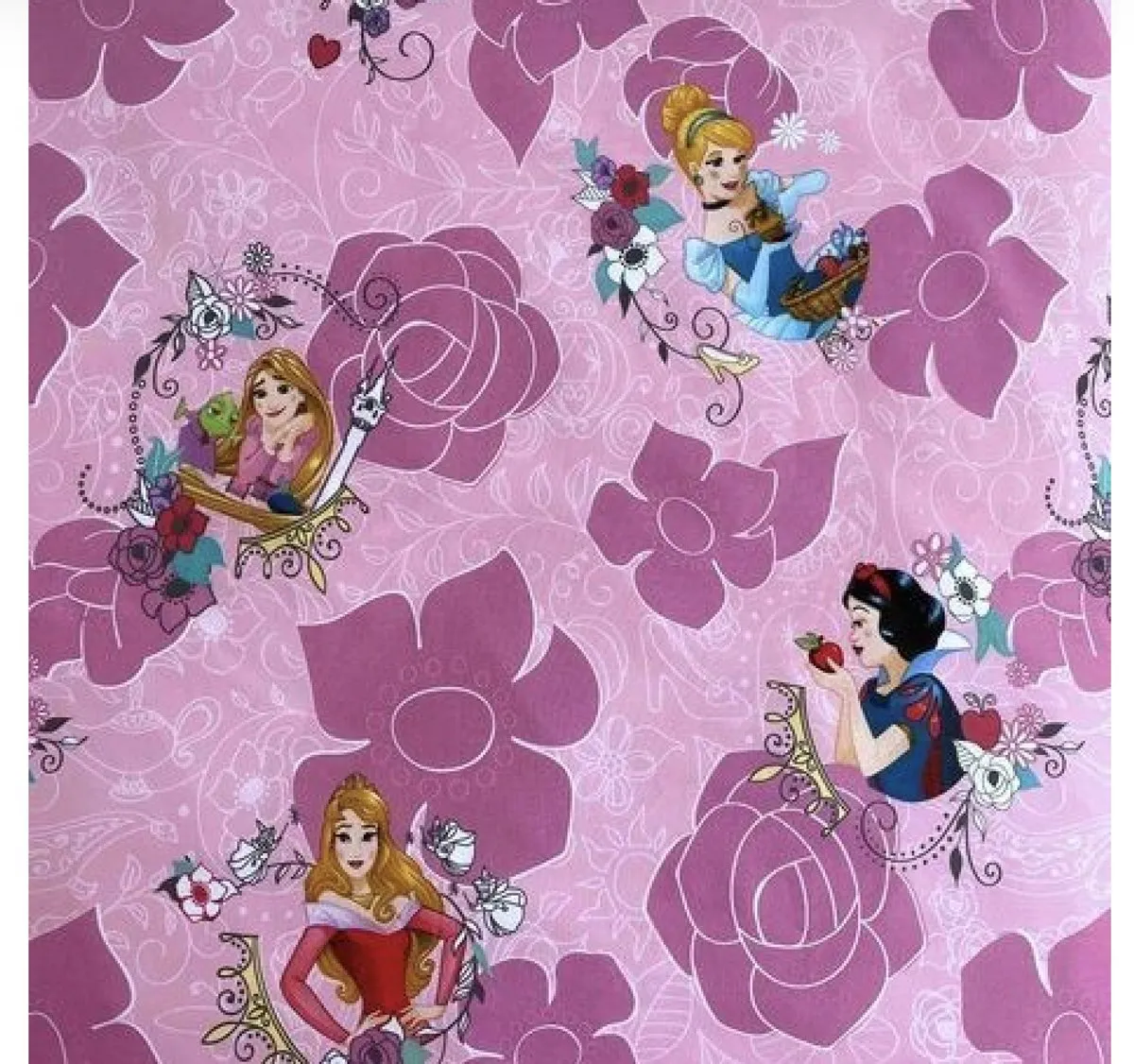 Princess Disney Prinsessen Dekbedovertrek 140x200 - Roze - 1 Kussensloop 50x70