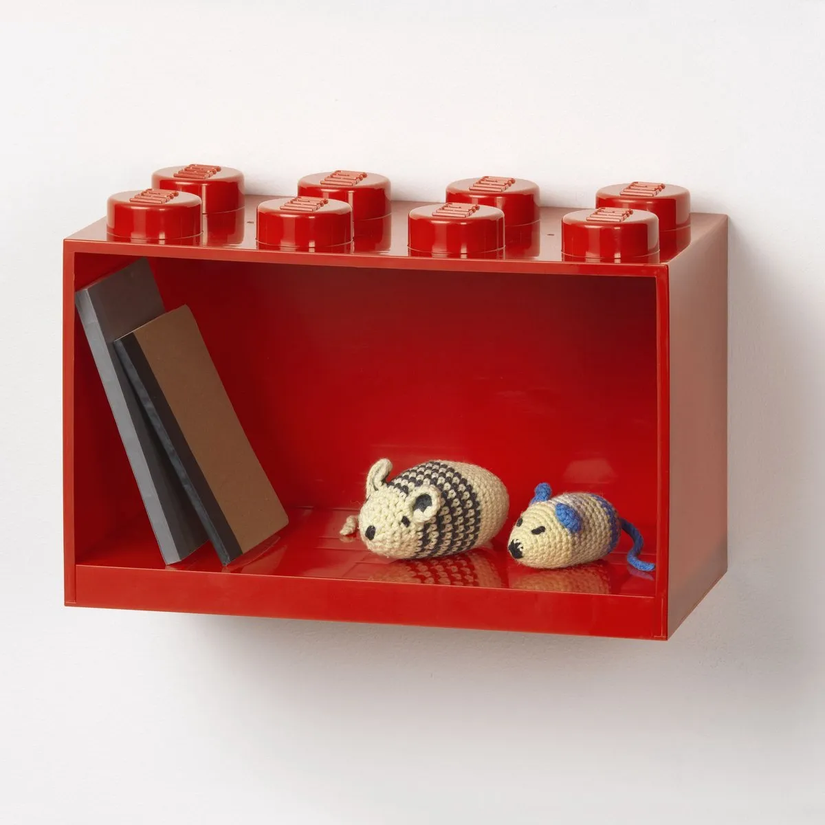 LEGO Wandschap Brick 8 - Rood - afbeelding 6 van 6