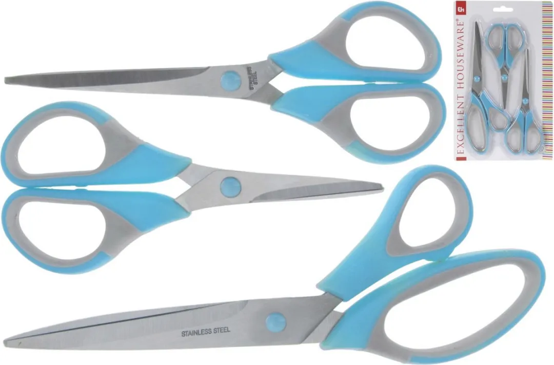 Excellent Houseware Scharenset 3-delig - Blauw