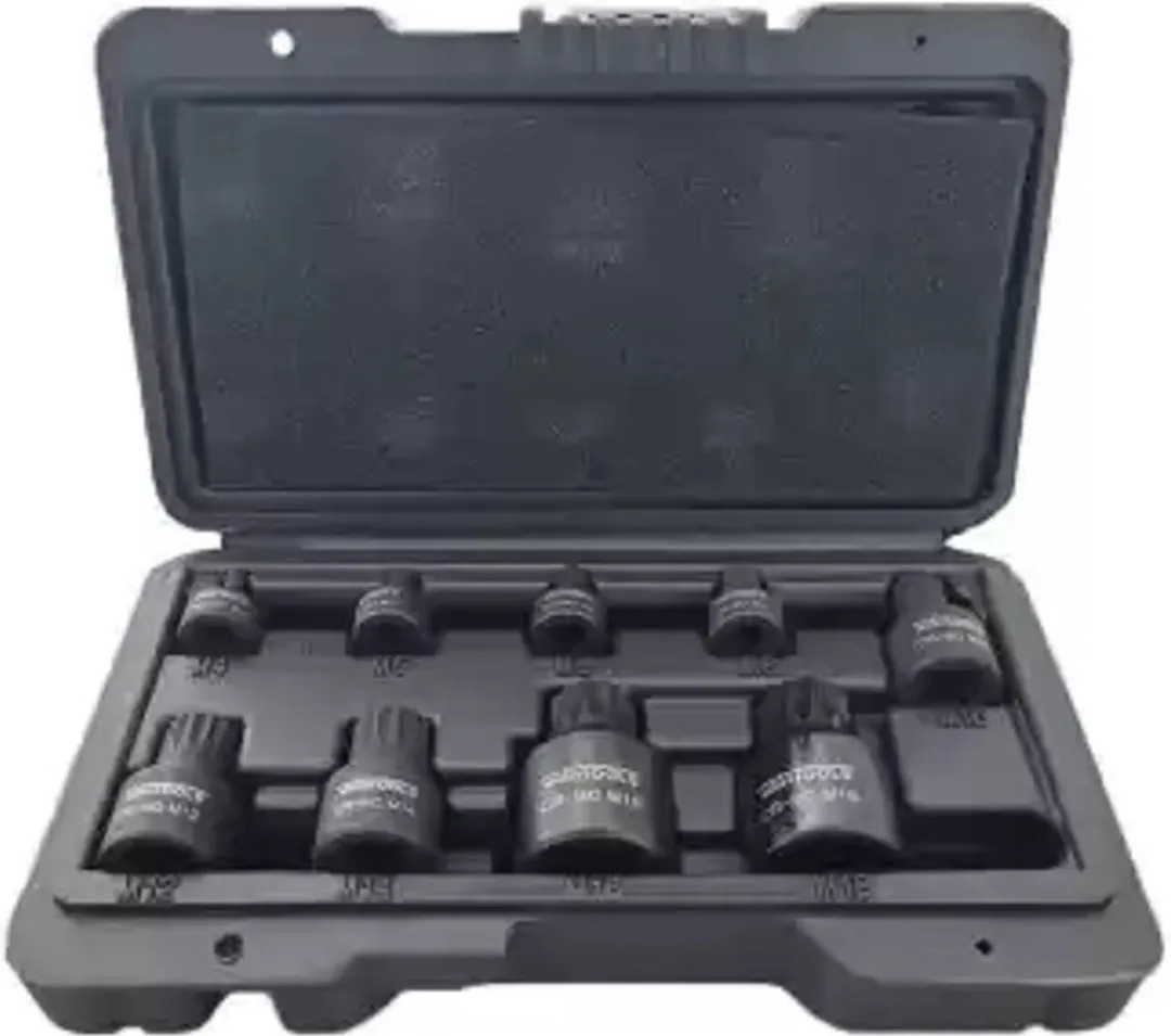 Weber Tools Krachtdoppen Set 9-delig 1/4" Stubby