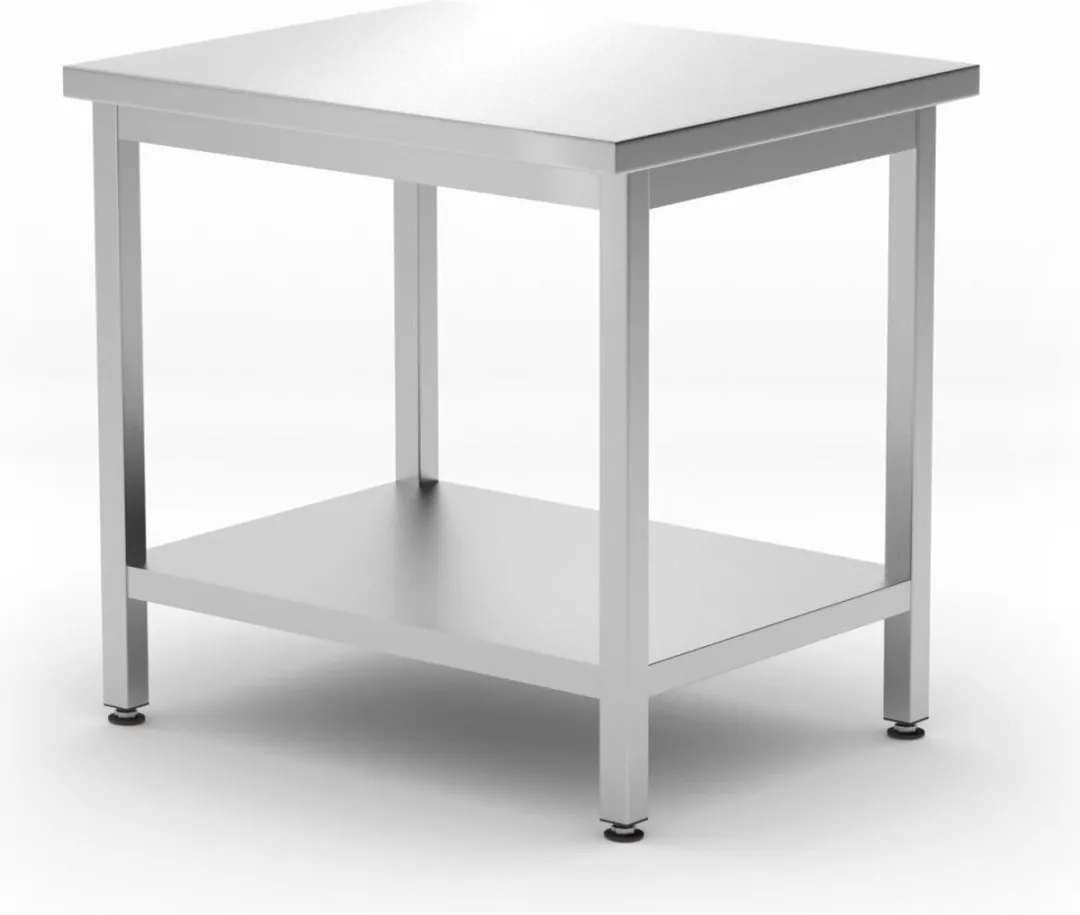 HENDI Centrale Werktafel Budget Line 817100 - 800x600x850mm - RVS