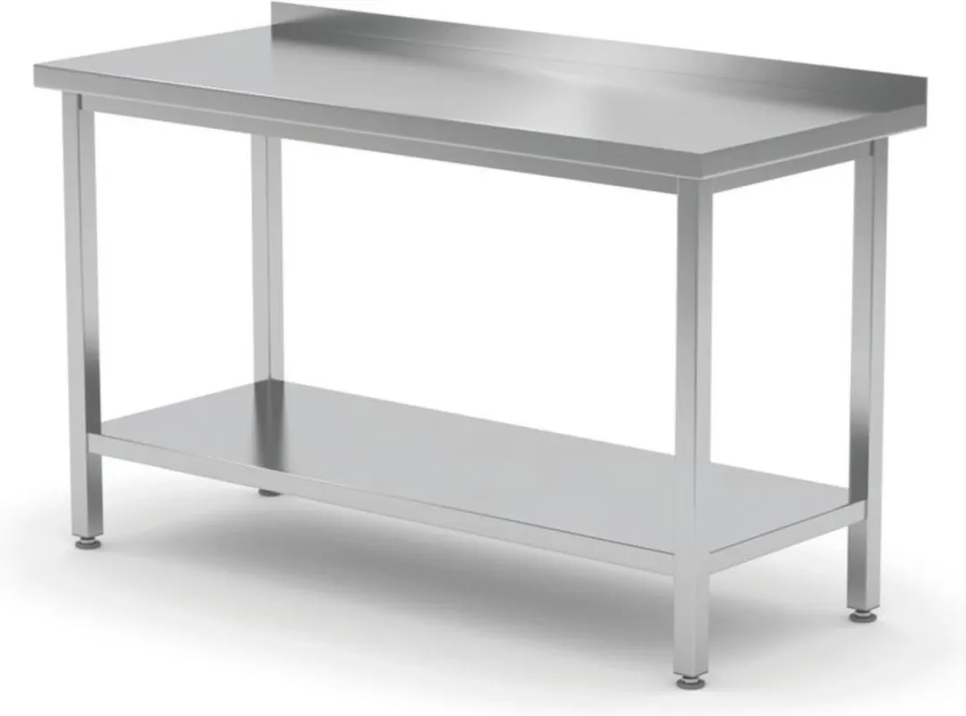 HENDI Kitchen Line Muurwerktafel 600mm RVS