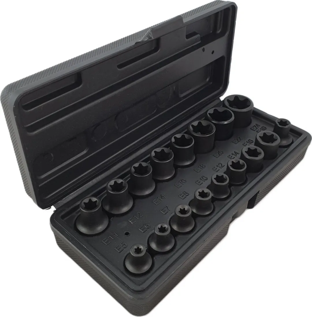 Weber Tools WT-8520 Krachtdoppenset E-Torx - 17 Stuks