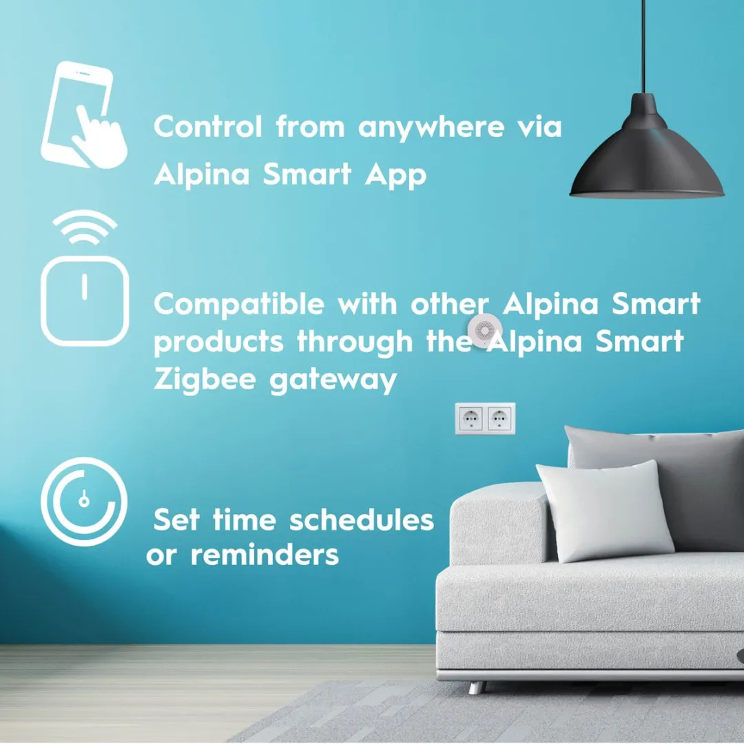 Alpina Smart Home Bewegingssensor 5M - Wit