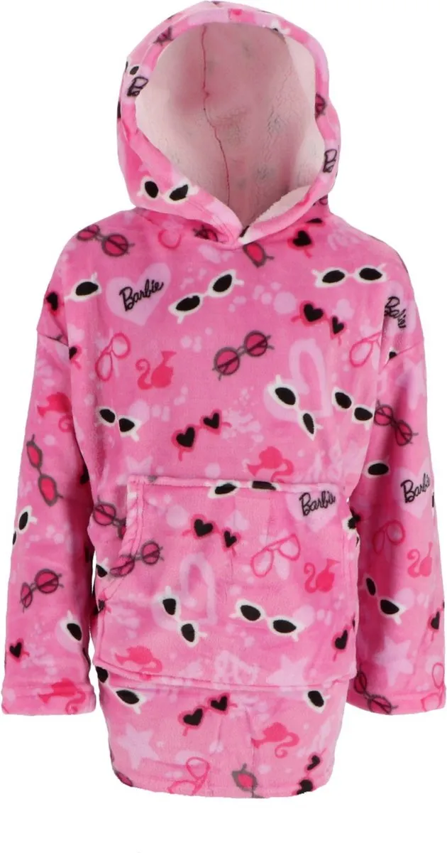 Barbie Poncho Roze XS