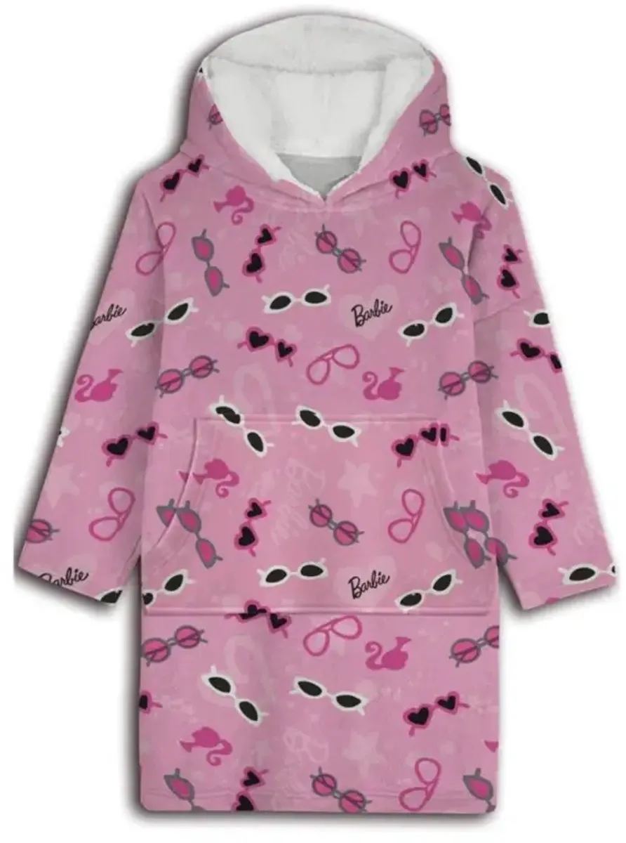 Barbie Poncho Roze XS