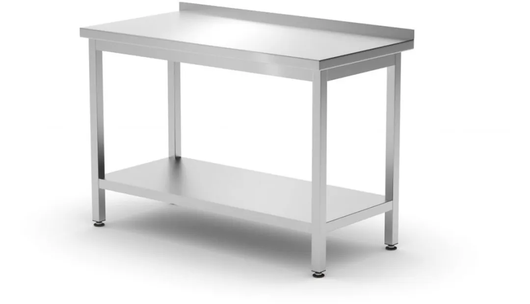 HENDI Kitchen Line Muurwerktafel 1200x600mm - RVS - 600mm diep