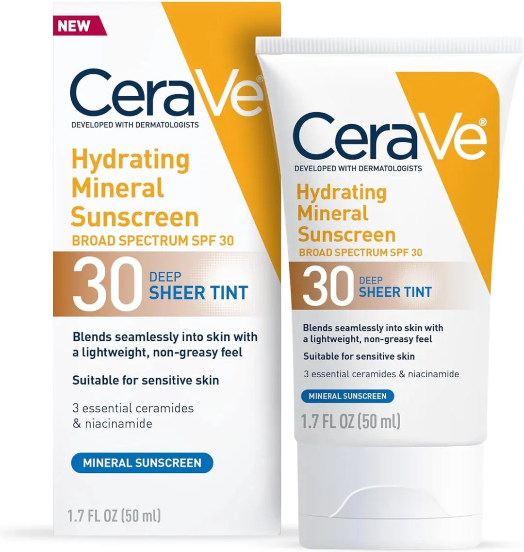 CeraVe Hydraterende Mineralen Zonnecrème SPF 30 - Diep - 50ml