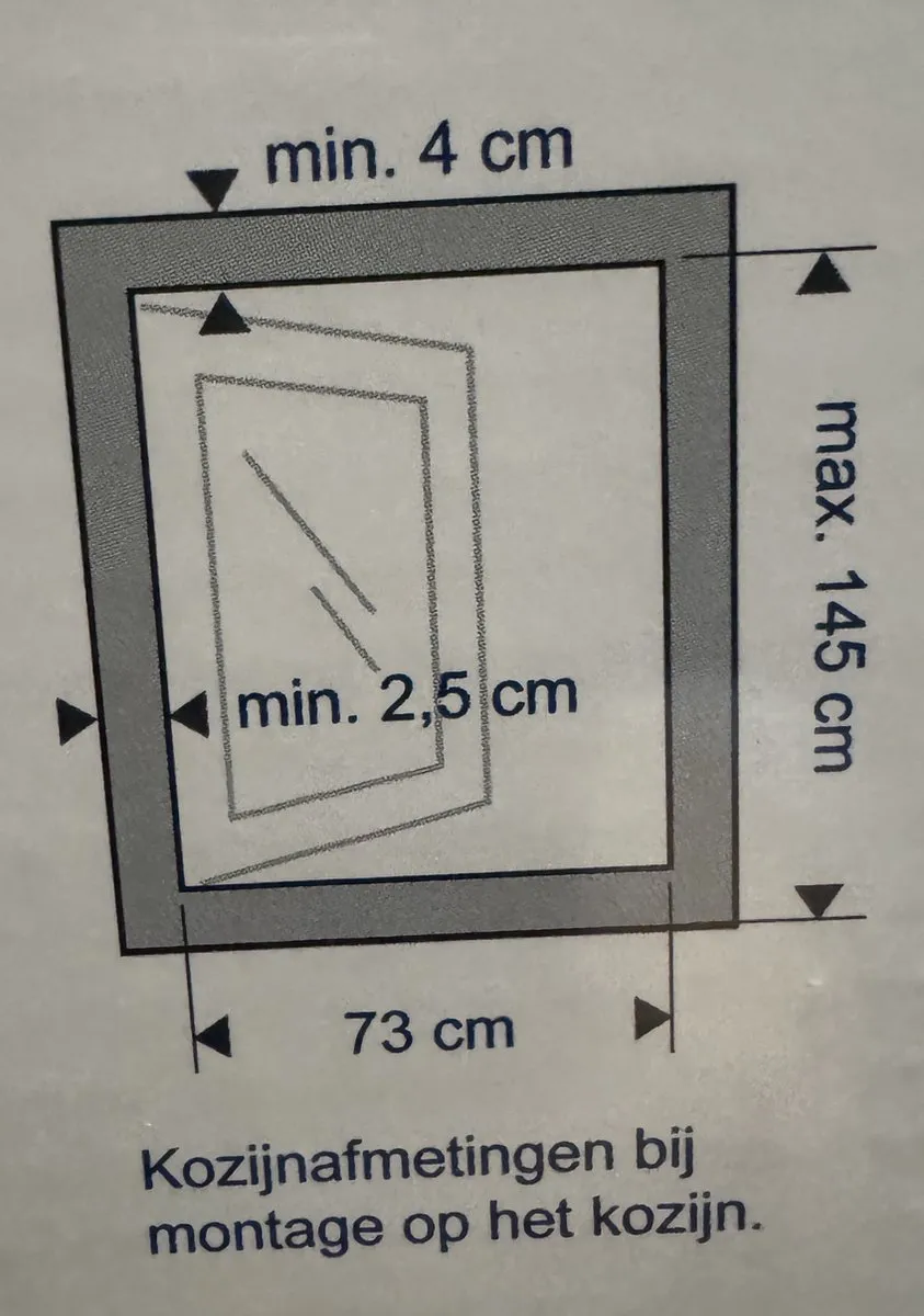 Bruynzeel Rolhor S500 Raam 78x150cm - Wit - afbeelding 6 van 6
