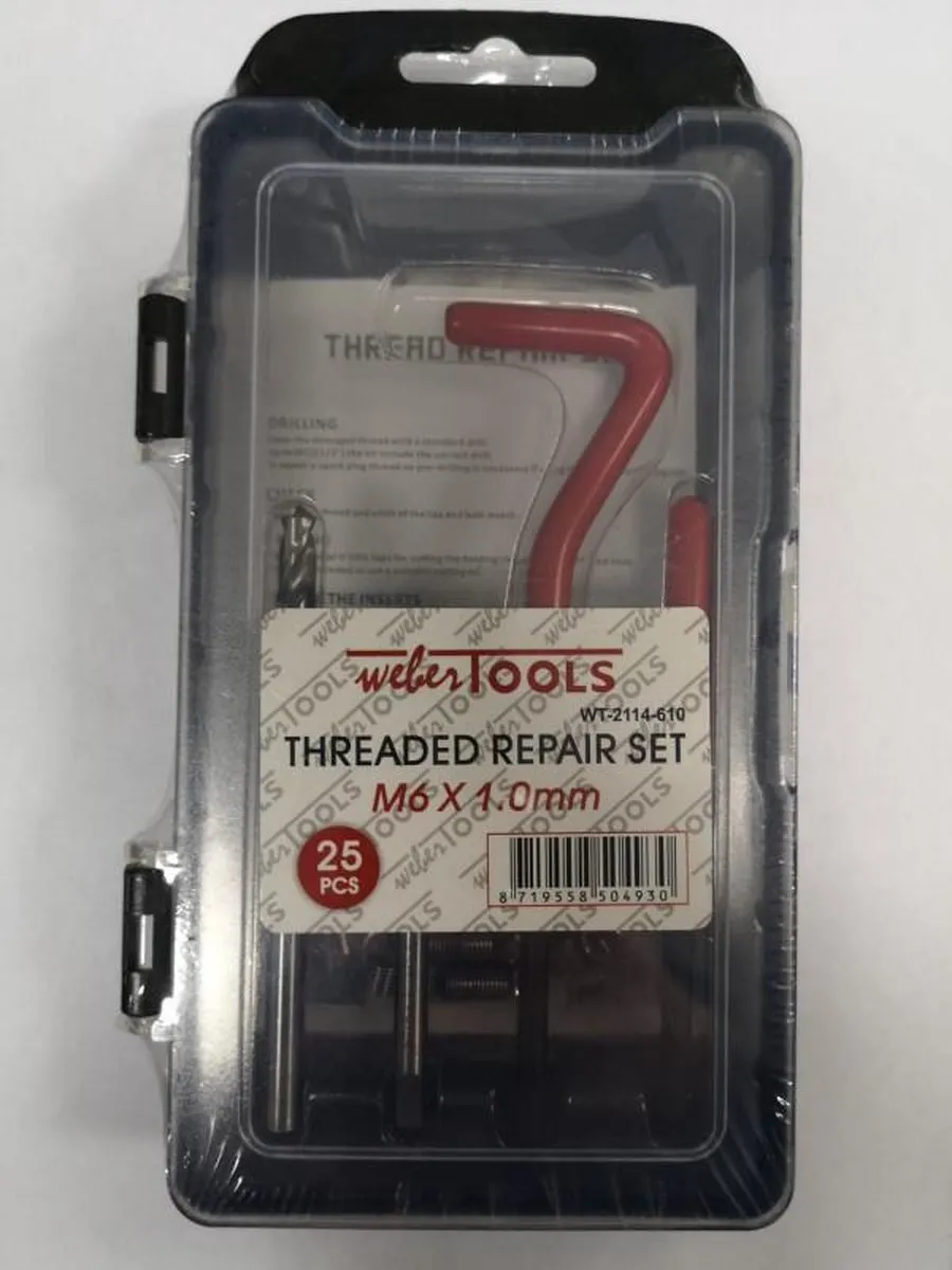 Weber Tools Helicoil M7x1 Schroefdraad Reparatieset