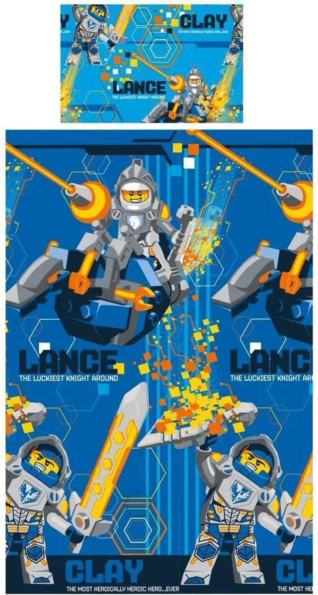 LEGO Nexo Knights Dekbedovertrek Eenpersoons 135x200cm
