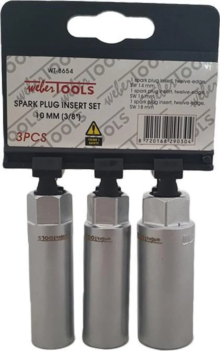 Weber Tools Bougiedoppen Set 14/16/18mm