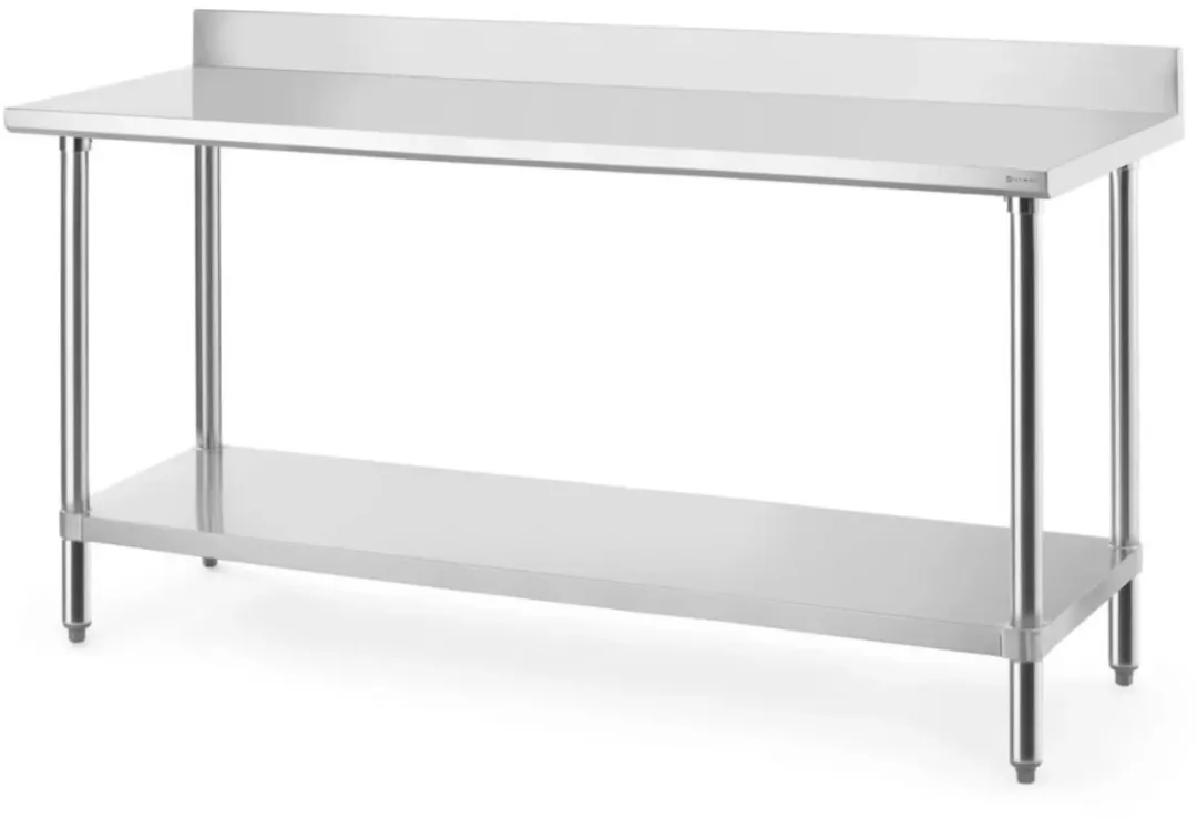 Hendi Werktafel met Spatrand RVS 120x60x95cm