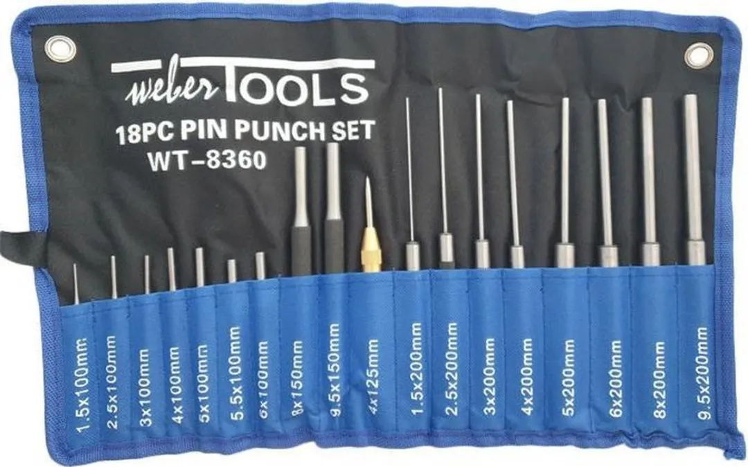 Weber Tools Pendrijver en Doorslagen Set WT-8360