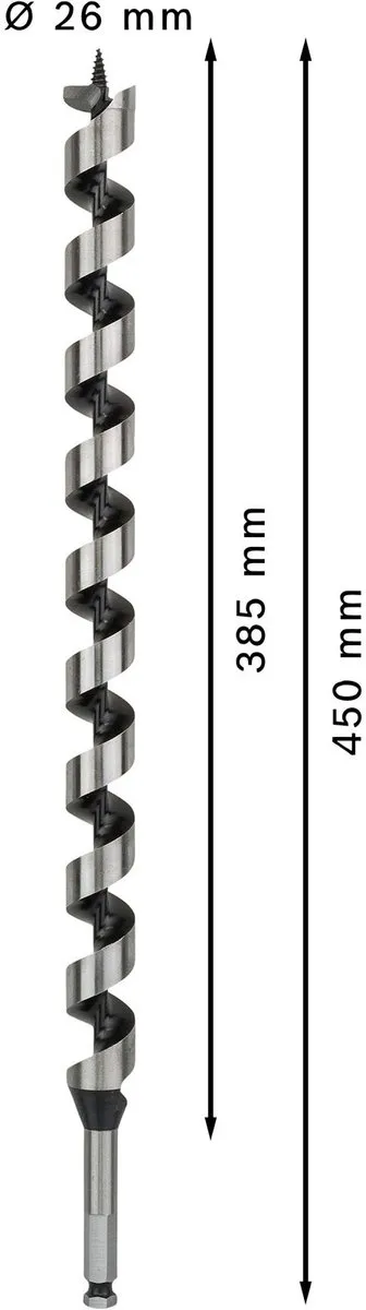 Bosch Professional Slangenboor 26x450mm Hout - MPN 2608597649 - afbeelding 2 van 6