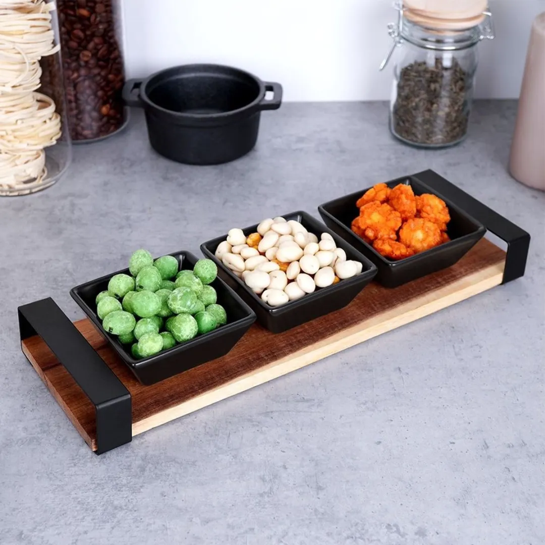 Excellent Houseware Keramische Snackkommen 32cm - 4-delig