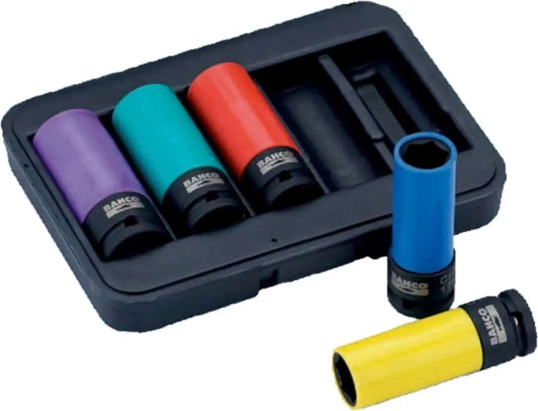 Bahco BWSS12P5 Slagmoerdoppen Set - 5-delig 17-24mm - Blauw