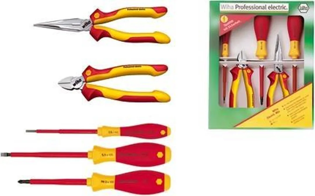Wiha Tangenset 26755 - 6 Stuks - Rood/Zwart/Geel - afbeelding 3 van 3