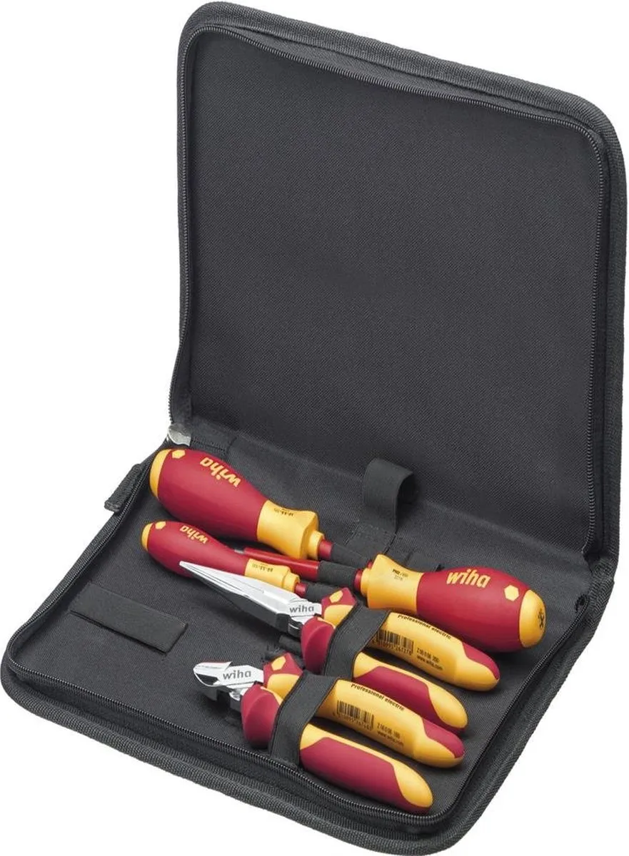 Wiha Tangenset 26755 - 6 Stuks - Rood/Zwart/Geel - afbeelding 2 van 3