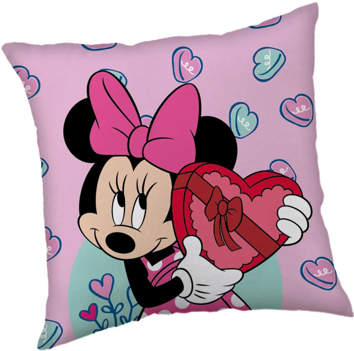 Disney Minnie Fluwelen Kussenhoes 40x40cm