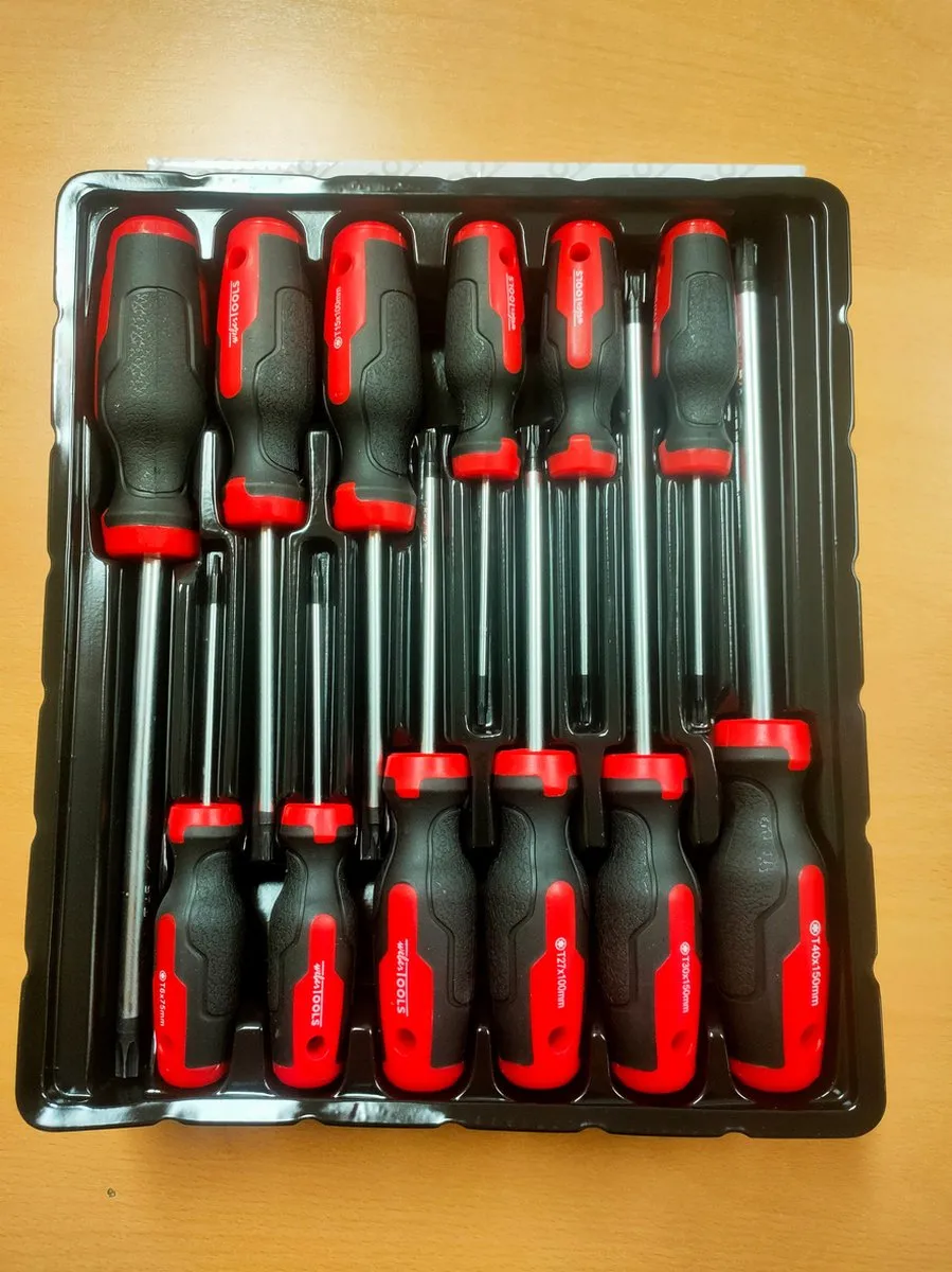 Weber Tools Torx Schroevendraaier Set 12-delig - Rood/Zwart