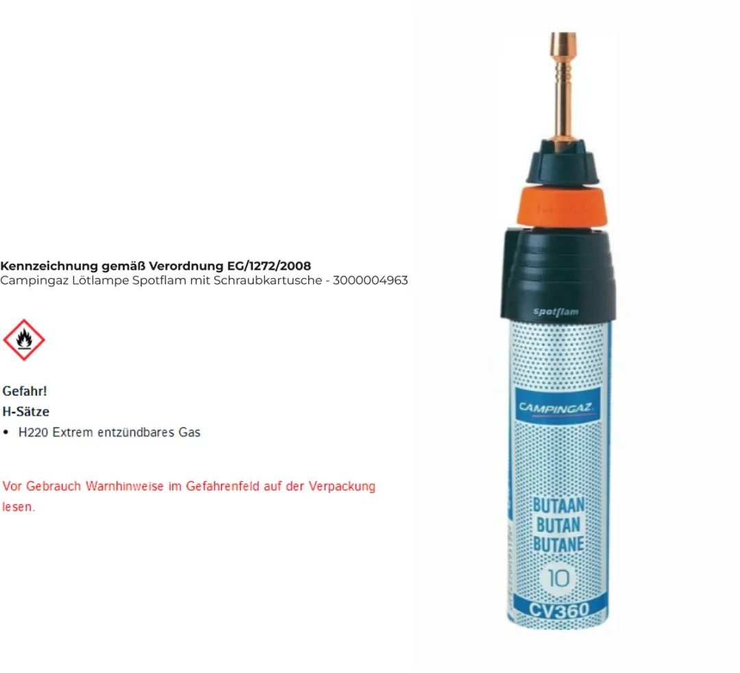Campingaz Spotflam 1750 Soldeerlamp 130W