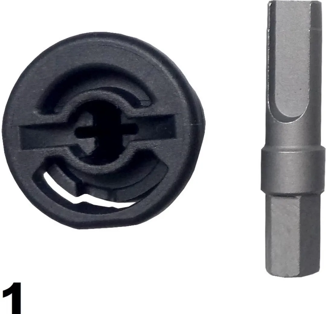 Weber Kunststof Carterplug Sleutel Set - 4 Stuks - Zwart
