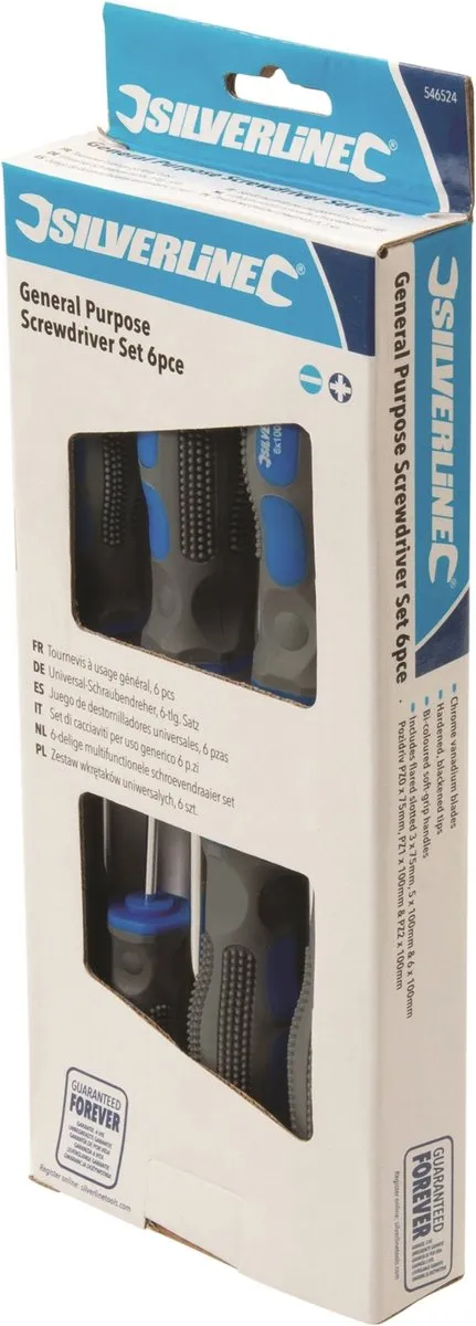 Silverline Multifunctionele Schroevendraaierset 6-delig 546524 - afbeelding 6 van 6