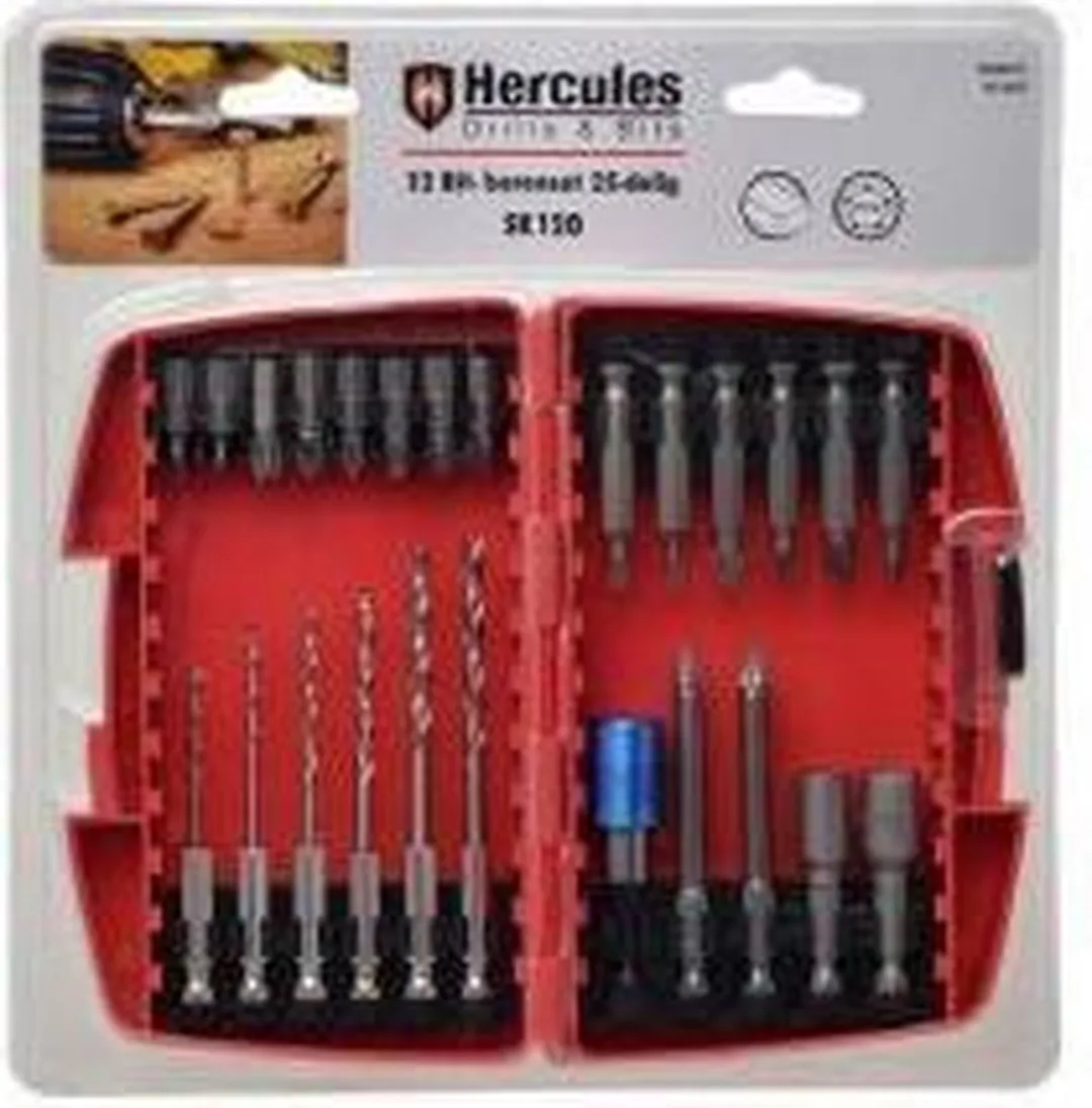 Hercules S2 Bit- en Borenset 25-delig