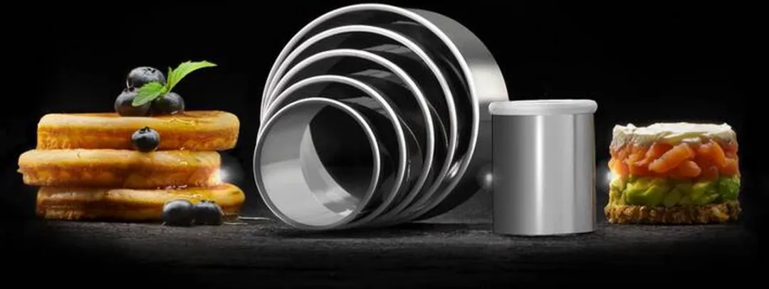 Lurch koekjessnijder set - ronde roestvrijstalen uitsteekvormen - 6-delig