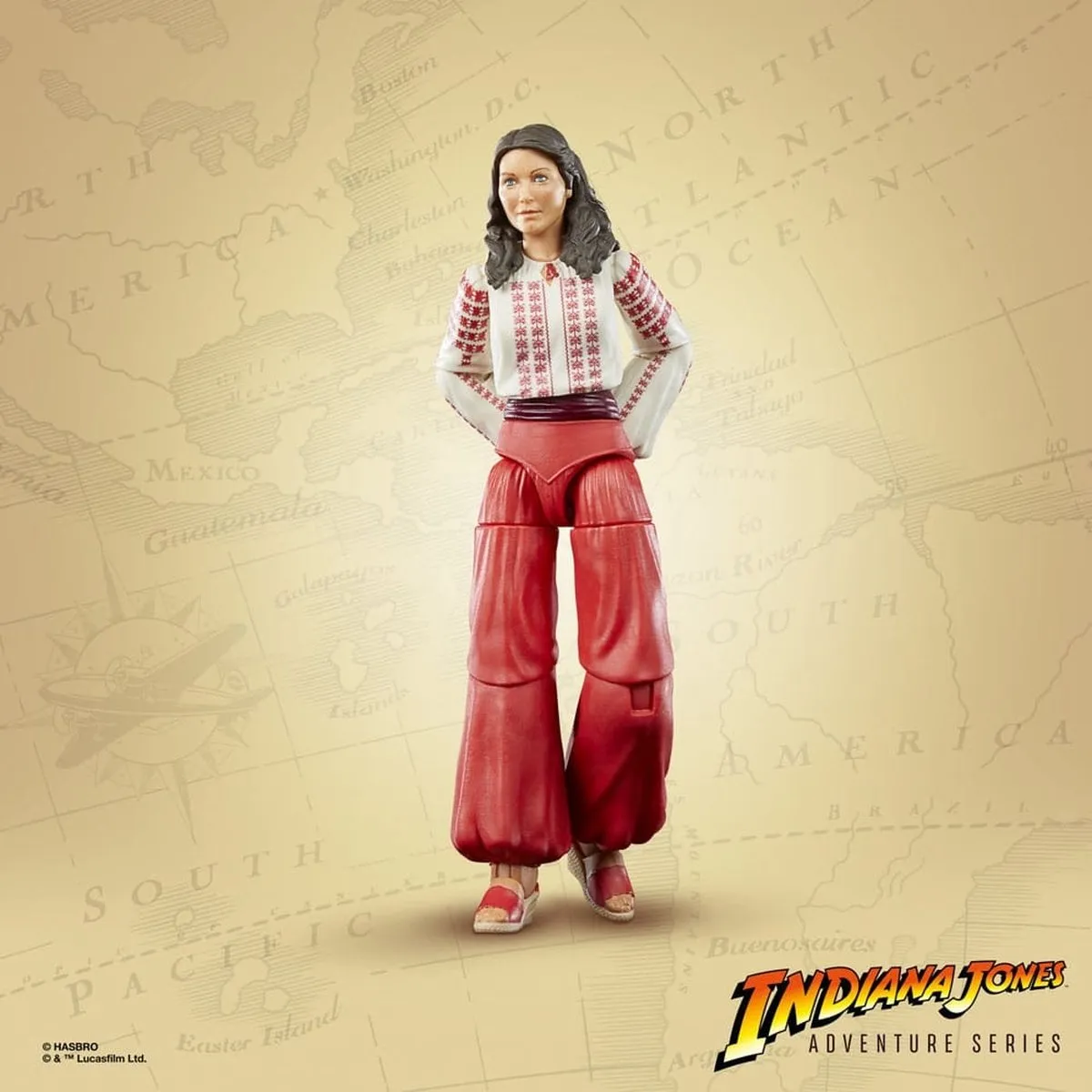 Hasbro Indiana Jones Marion Ravenwood Actiefiguur 15cm - Multicolor