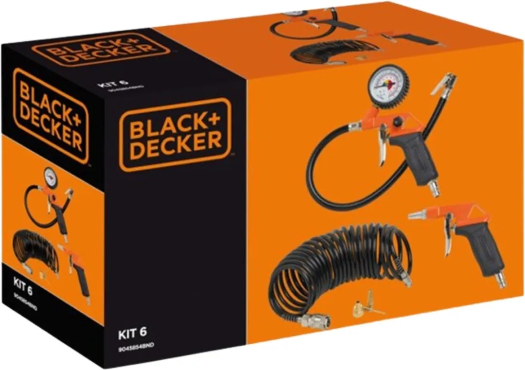BLACK+DECKER 5-delige Accessoireset - Blaaspistool/Bandenpomp/Verfspuit - afbeelding 3 van 6
