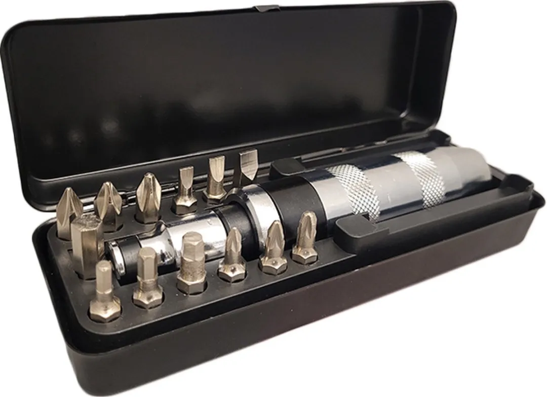 Weber Tools WT-111174 Slagschroevendraaierset 14-delig - Chroom