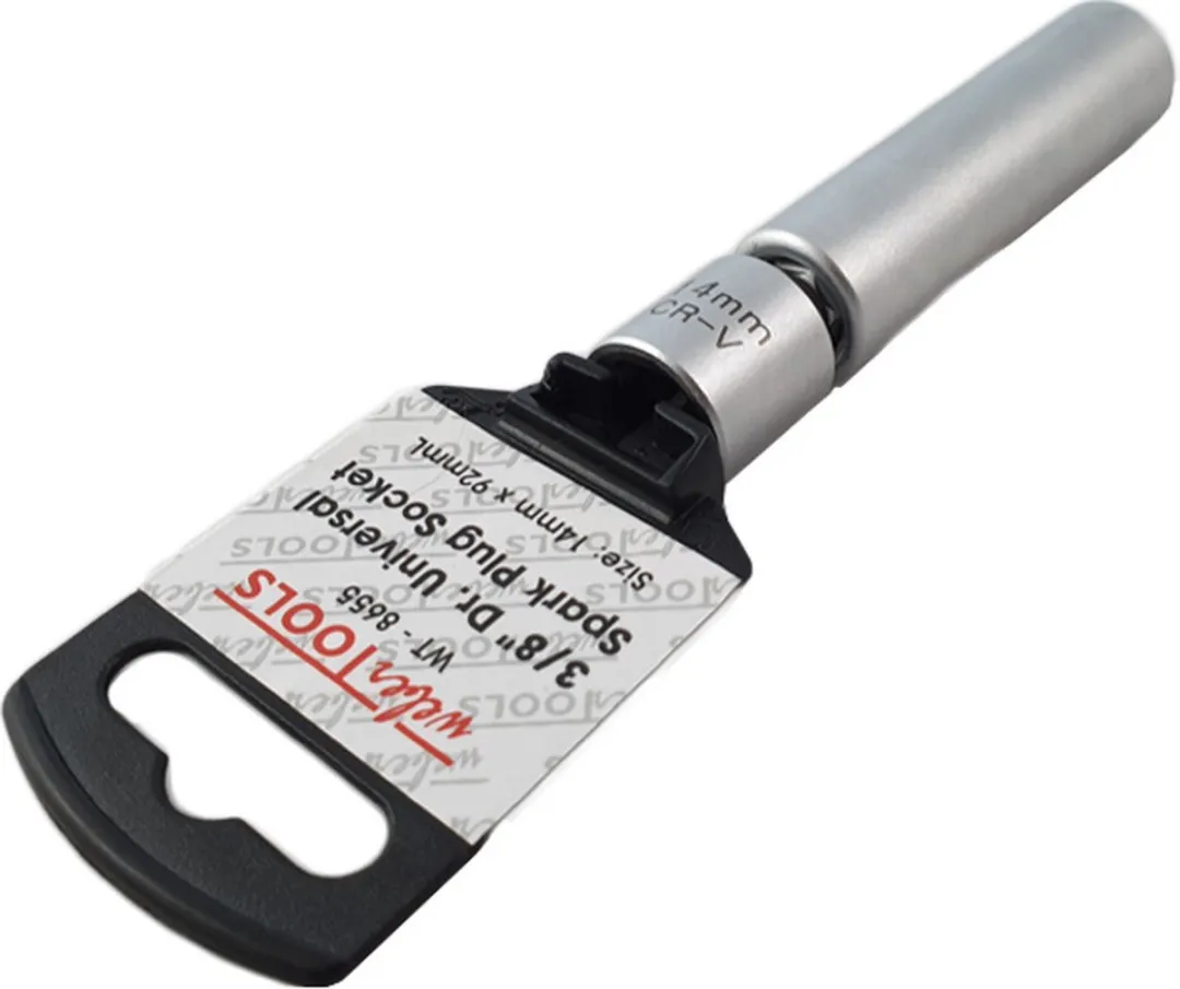 Weber 14mm Bougiedop met Kniegewricht - Zilver