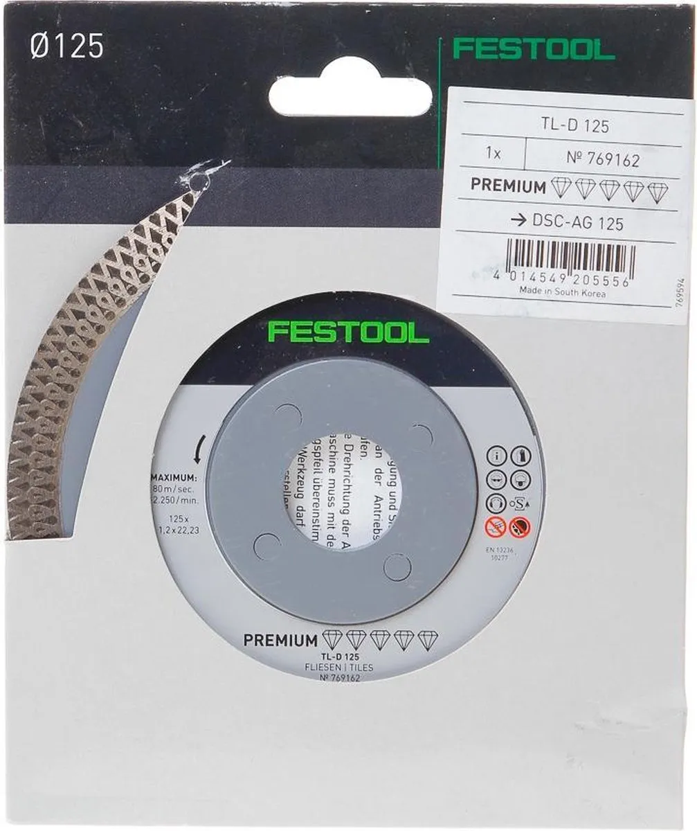 Festool Diamantzaag TL-D125 769162 - Beton