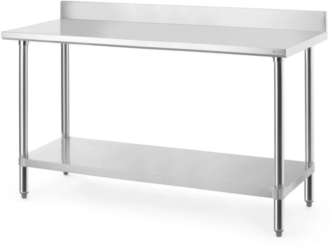 HENDI Werktafel RVS 160x60x95cm - 130kg - Zilverkleur