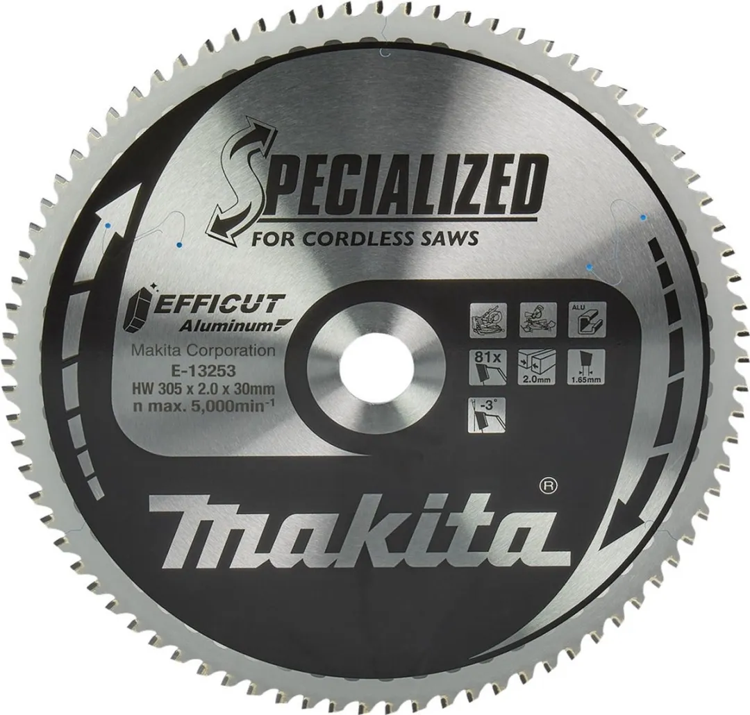 Makita E-13253 Afkortzaagblad Aluminium 305mm 81T