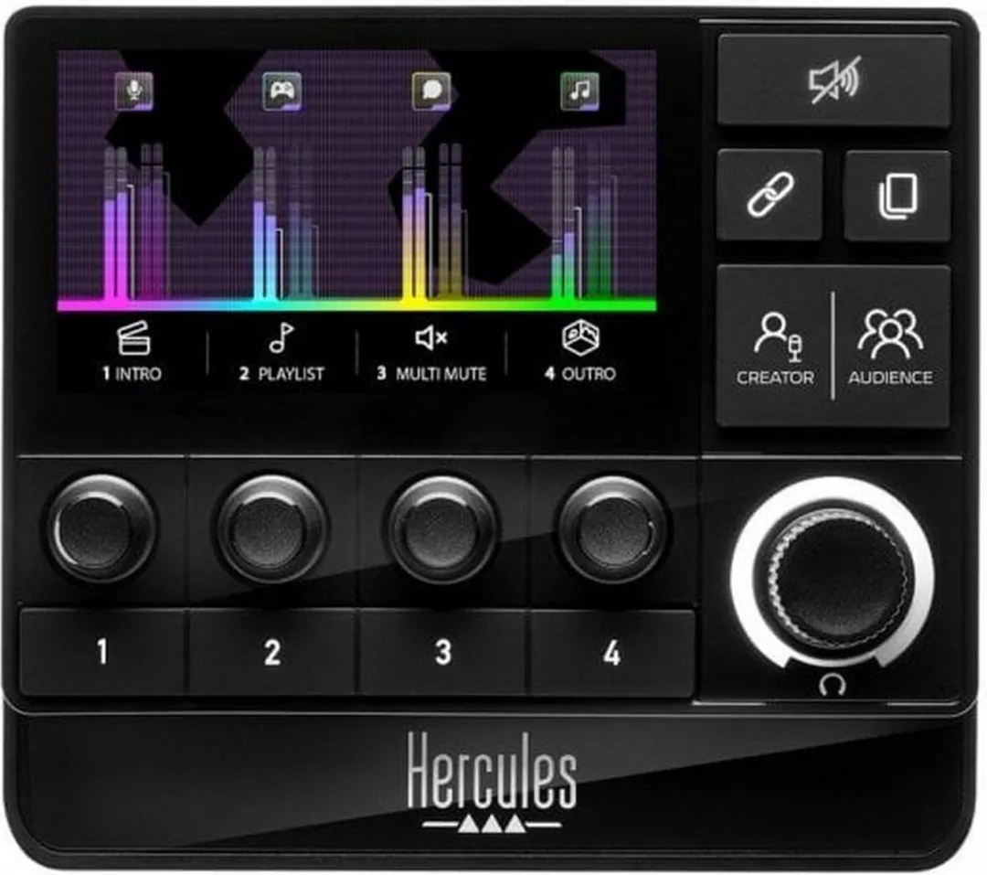 Hercules Stream 200 XLR Audiocontroller - 8 Tracks - LCD-scherm - afbeelding 6 van 6