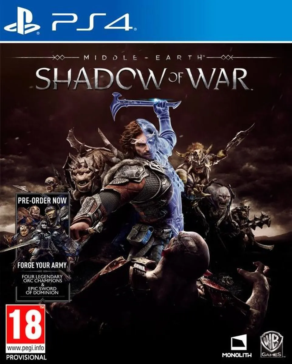 Warner Bros. Middle-earth Shadow of War PS4
