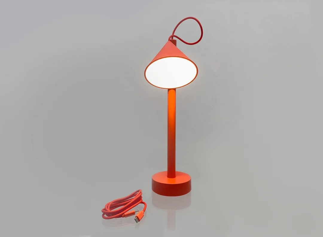 Alessi Tsumiki Oplaadbaar Tafellampje - Rood