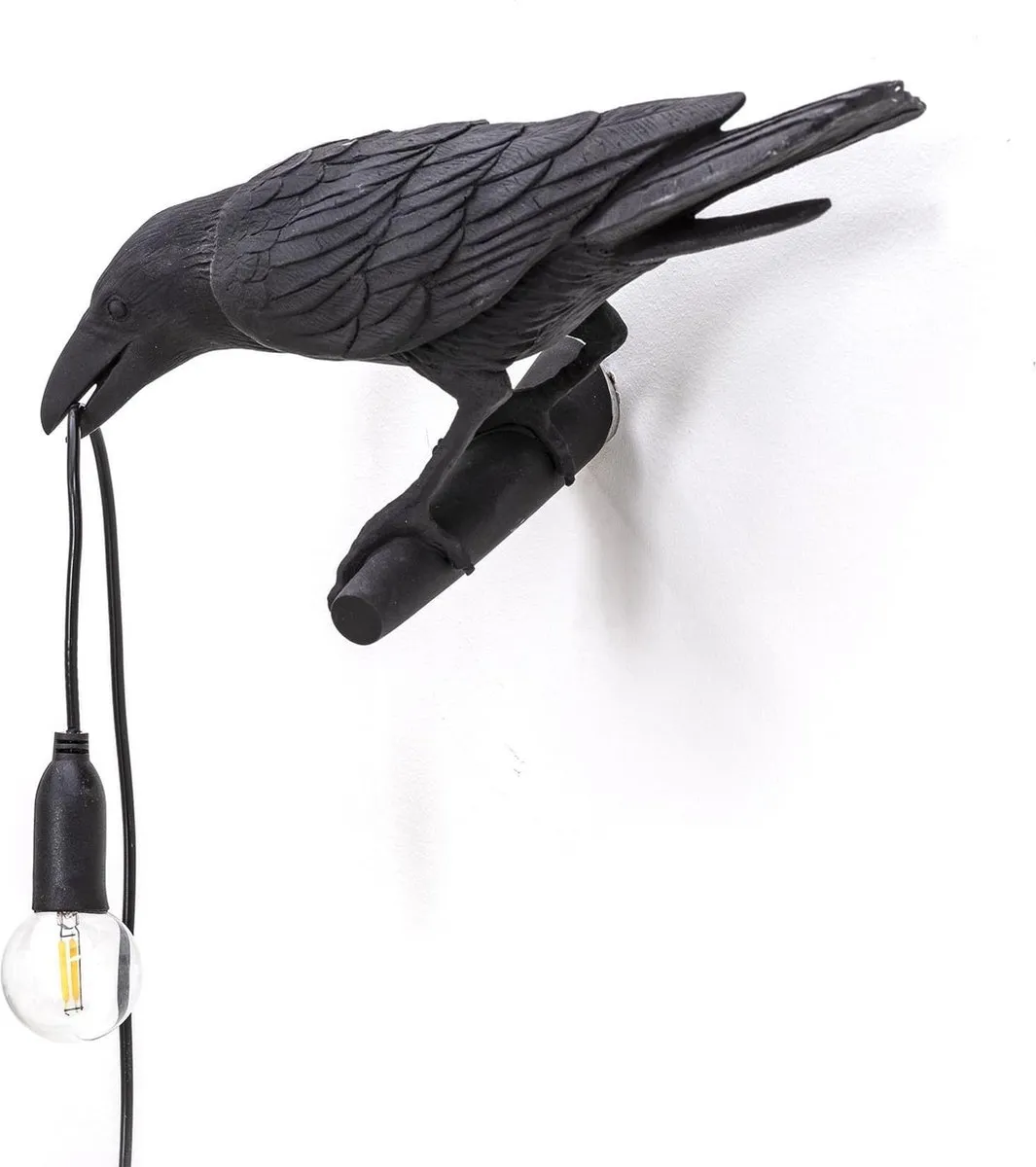 Seletti Bird Looking Wandlamp - Zwart - afbeelding 6 van 6