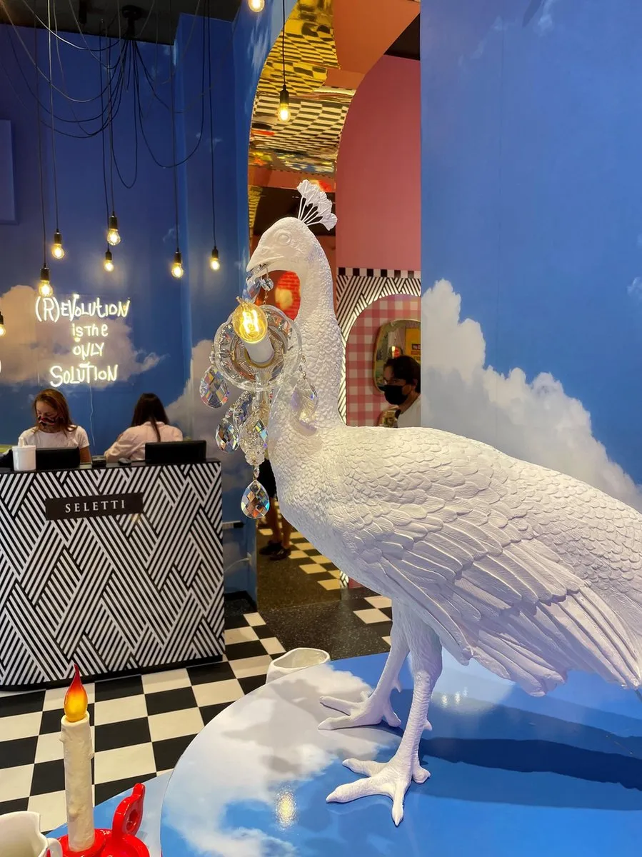 Seletti Peacock Tafellamp - 1 Lichtpunt 3W - Wit
