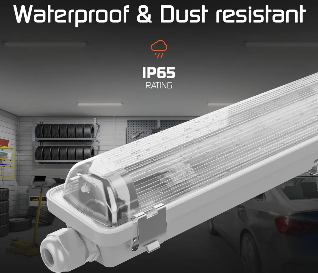 Ledvion LED TL Armatuur 150cm - IP65 - Koppelbaar - Grijs