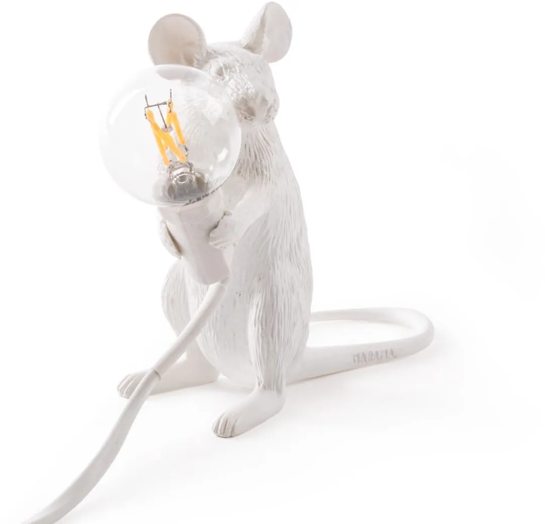 Seletti Muislamp Mac - Zittend muisje - 1W - Multicolor